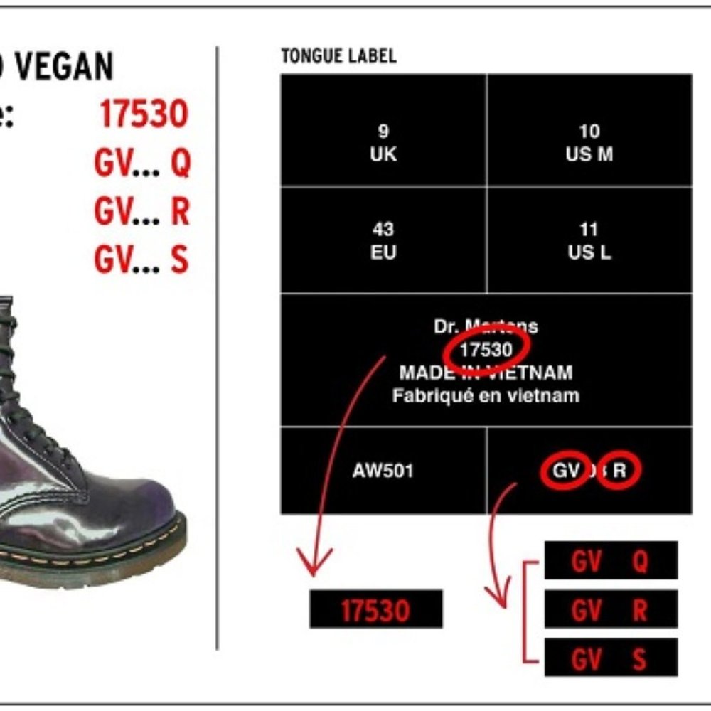 Dr Martens VEGAN RECALL  INFO on What to do! - Picture 6 of 7